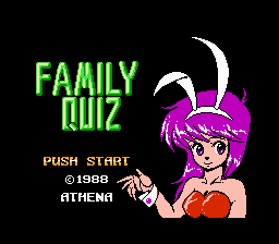 Family Quiz - 4-nin wa Rival Title Screen